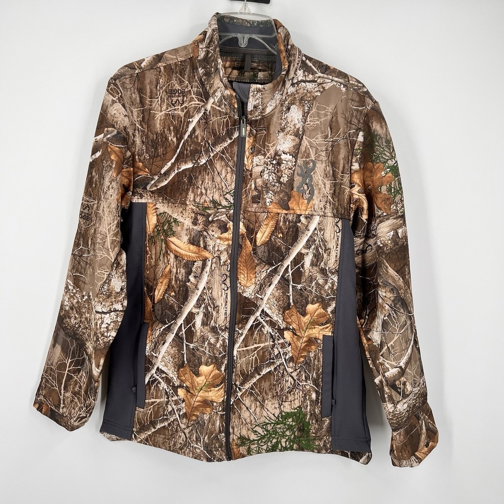 Browning Realtree Edge Men's Hunting Fishing Camo Full-zip Jacket